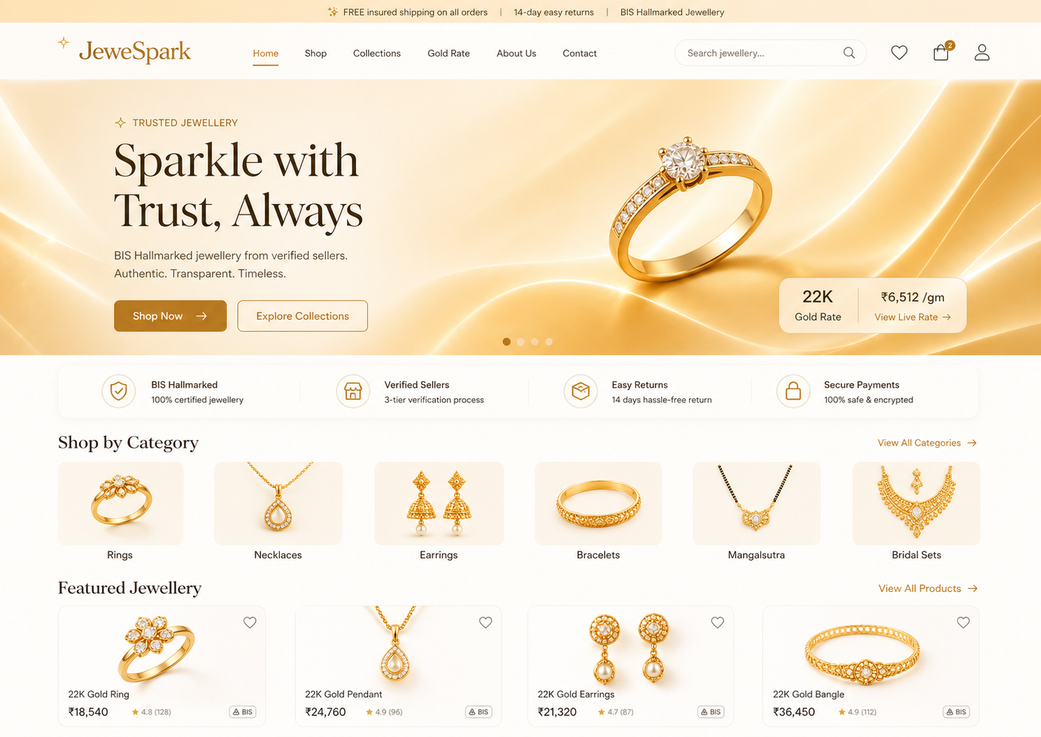 JewelSpark Ecommerce